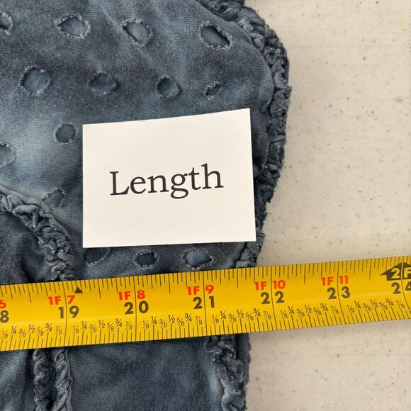 Parsley Sage Womens Lagenlook Button Up Top Small Artsy Distressed Grunge - Picture 7 of 8